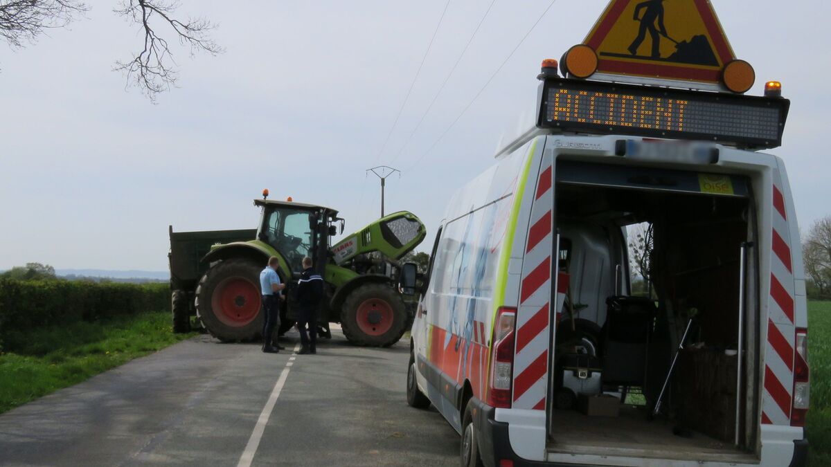 Jouy-le-Moutier : un agriculteur meurt écrasé par son tracteur