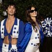 Kaia Gerber puts on a racy display as a Dallas Cowboys cheerleader as she joins Hailey Bieber, Cara Delevingne and Paris Hilton at Vas J Morgan and Michael Braun's Halloween party