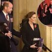 Kate and William 'can't keep their hands off each other', body language expert reveals... while Princess Anne shows 'maternal concern' for 'frail' King Charles