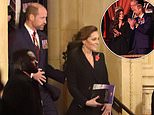 Kate and William 'can't keep their hands off each other', body language expert reveals... while Princess Anne shows 'maternal concern' for 'frail' King Charles