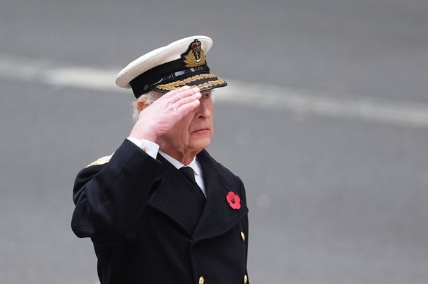 King Charles chokes back tears as he leads moving Remembrance Sunday ceremony