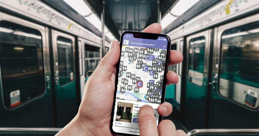 «Le Waze des toilettes» : ICI Toilettes, l’appli qui recense les WC mis à disposition gratuitement par les commerçants