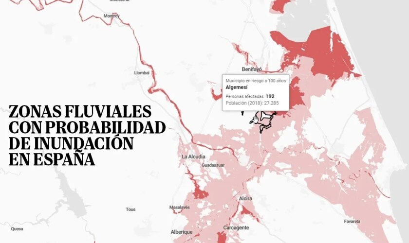 Mapa interactivo: cómo puedo saber si mi casa está en una zona inundable