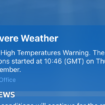 Met Office 'threat to life' hot weather alerts accidentally sent to phones