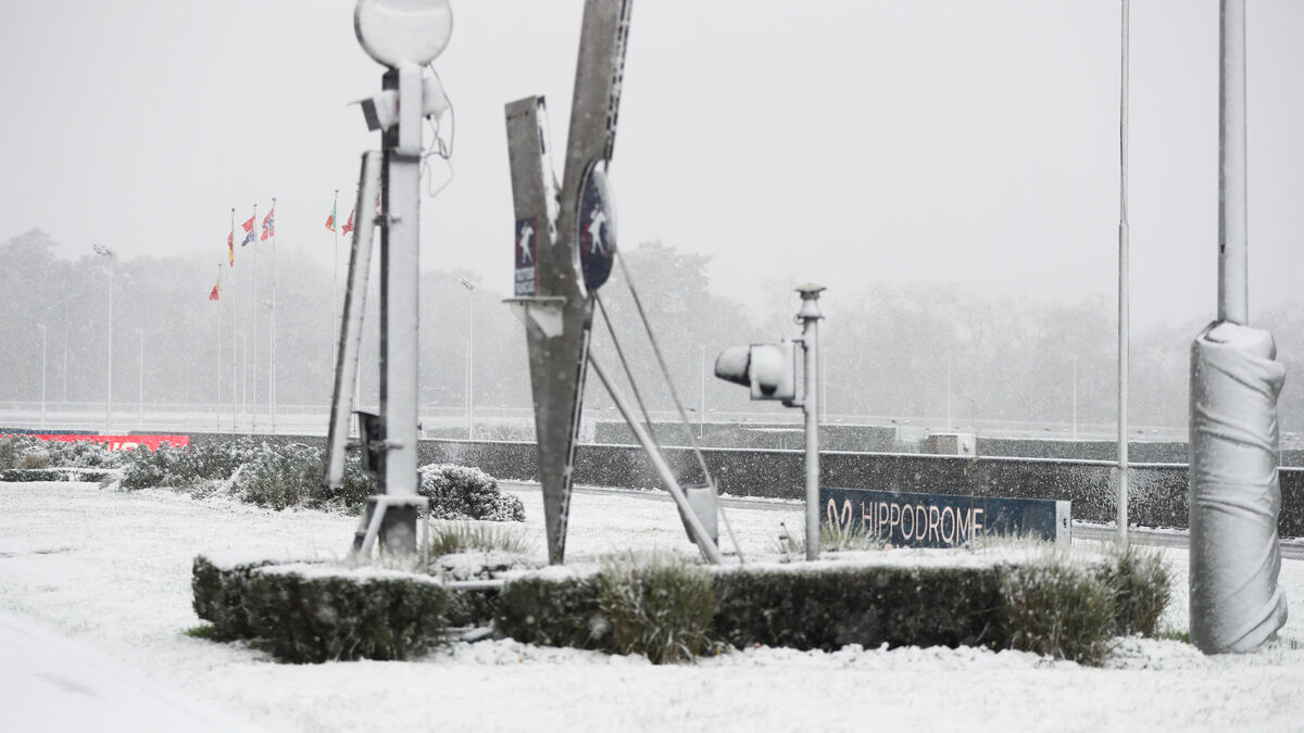 Météo : la neige a eu raison des courses hippiques