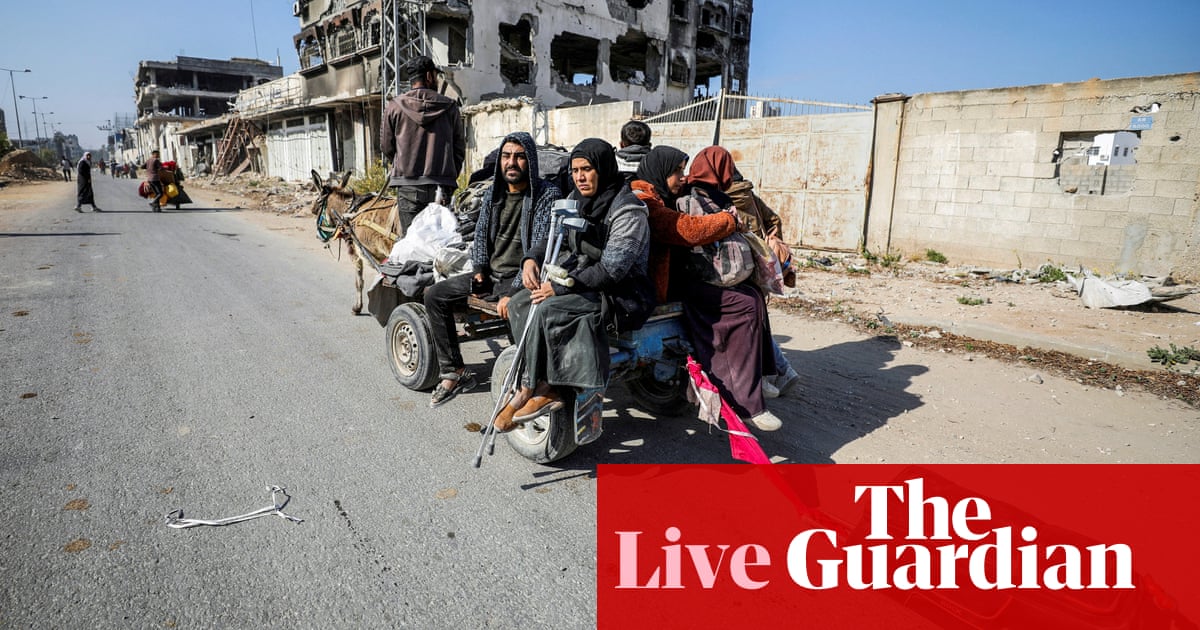 Middle East crisis live: Israel accused of the ‘war crime of forcible transfer’ in Gaza