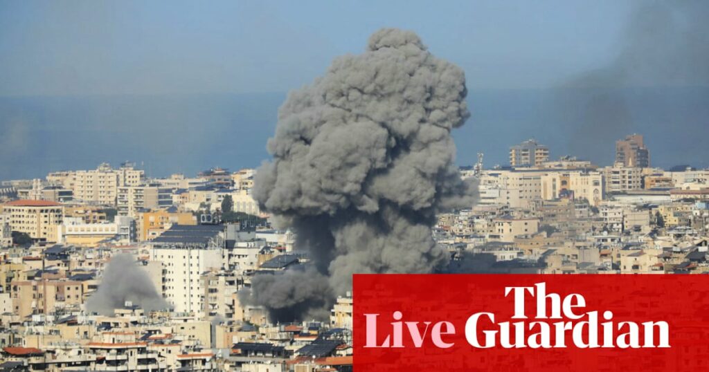 Middle East crisis live: Israel strikes Beirut after evacuation call