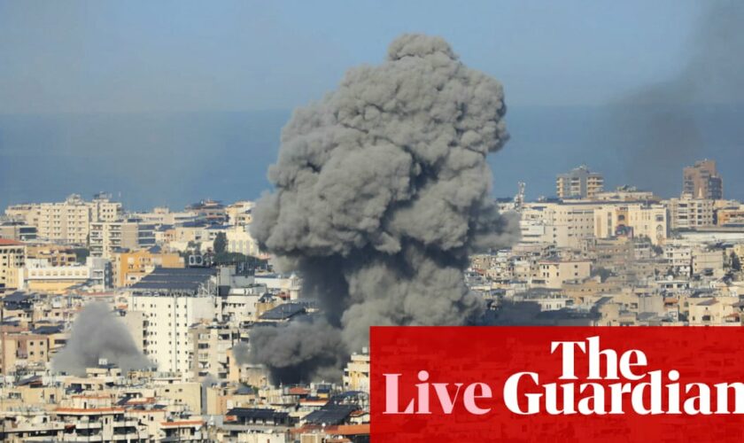 Middle East crisis live: Israel strikes Beirut after evacuation call