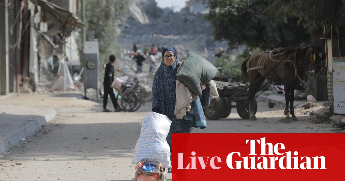 Middle East crisis live: everyone in northern Gaza at ‘imminent risk’ of death, warns Unicef chief