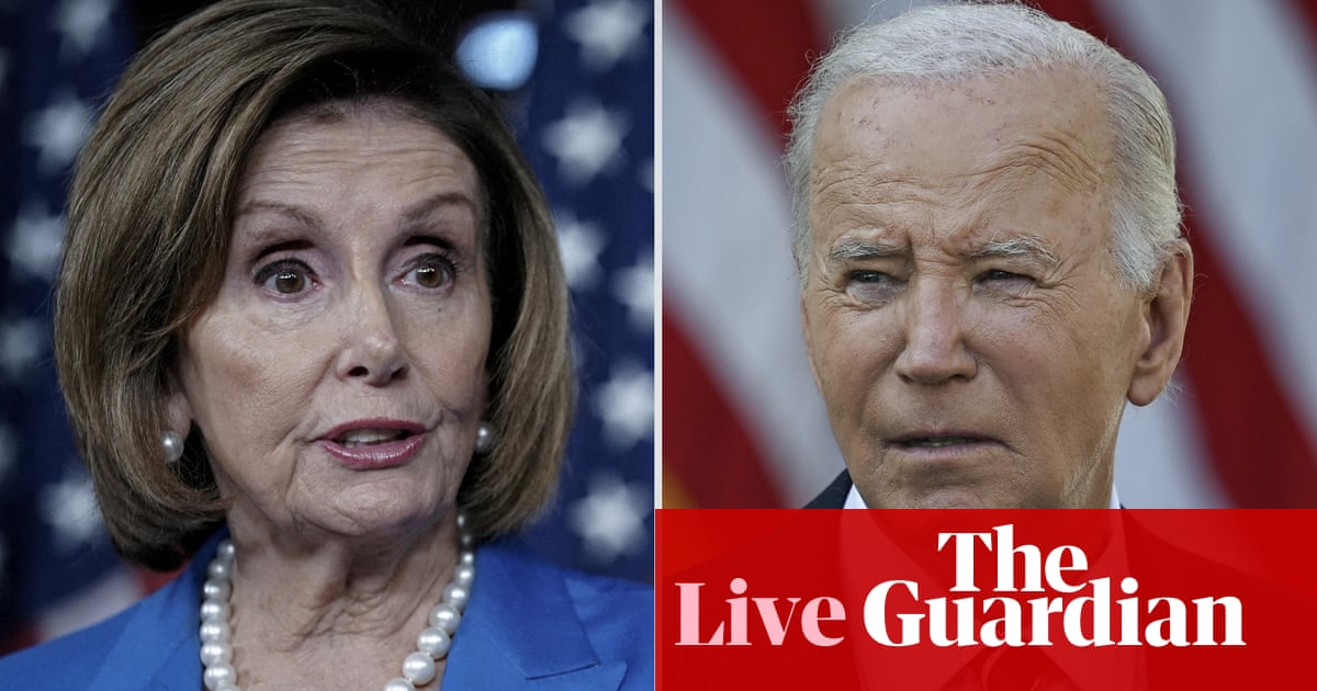 Nancy Pelosi blames Joe Biden for election defeat as Democrats turn on each other – US politics live