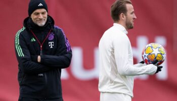 Harry Kane (r) arbeitet bald wieder mit Thomas Tuchel (l) zusammen. Foto: Sven Hoppe/dpa