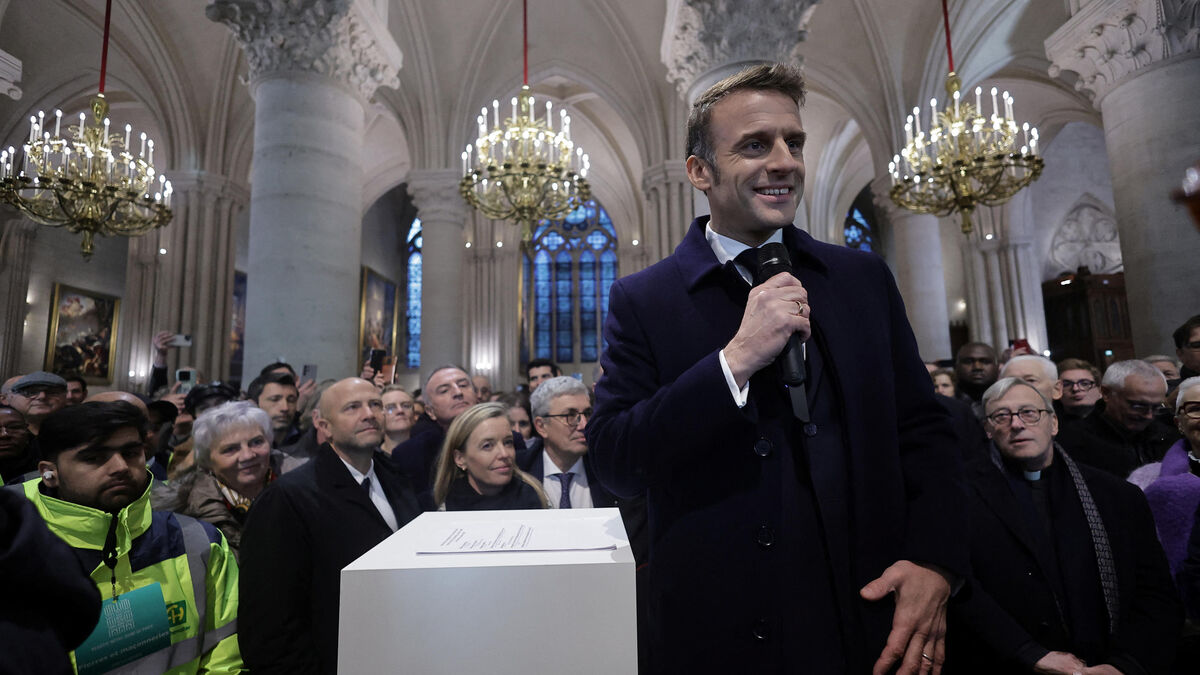 Notre-Dame : depuis la cathédrale restaurée, Emmanuel Macron salue « le plus beau chantier du siècle » et « un défi insensé »