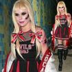 Paloma Faith commands attention as she dresses up as a sexy cheerleader for Maya Jama's annual star-studded Halloween bash