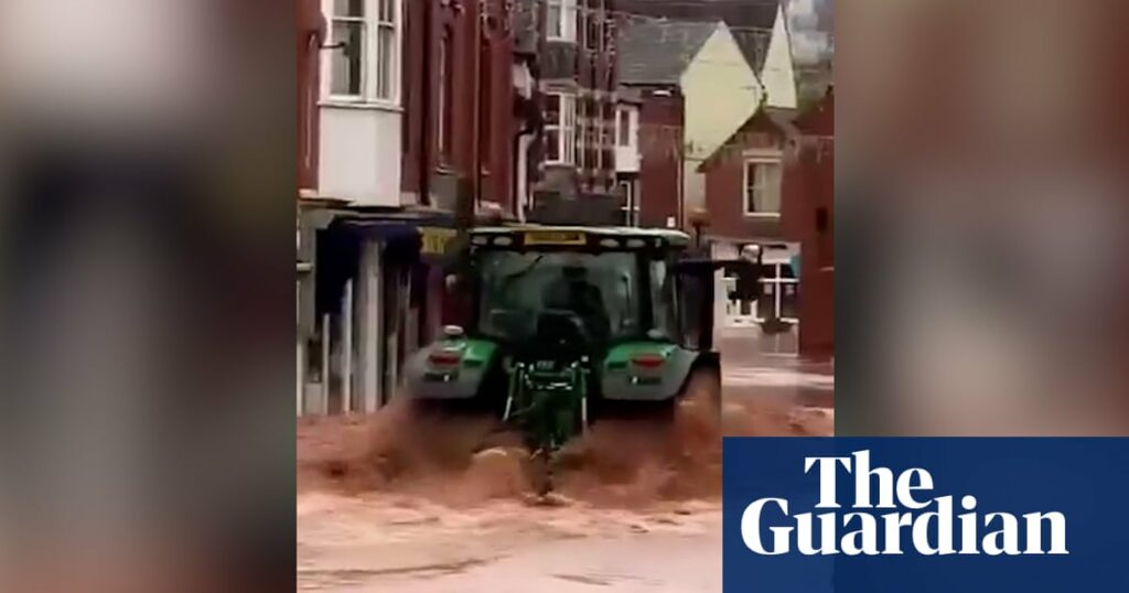 Police investigate tractor that created ‘devastating’ wave in flooded UK town