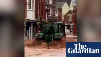 Police investigate tractor that created ‘devastating’ wave in flooded UK town