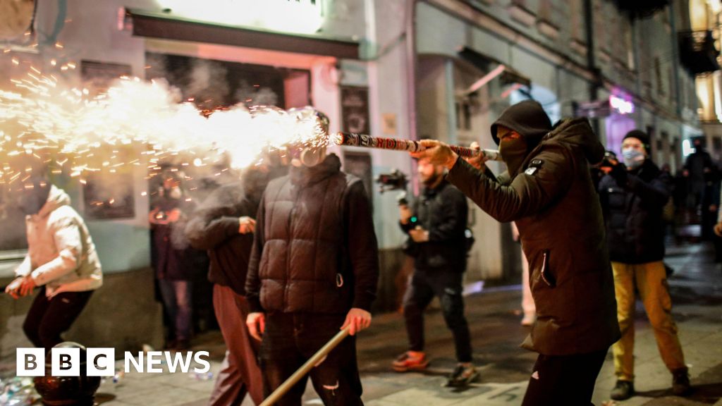 Police use water cannon as Georgia EU protests erupt for second night