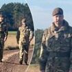 Prince William dons camouflage gear in Salisbury to join the Welsh Guards in practice drills