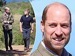 Prince William gets lesson in flora and fauna during walkabout with Steve Irwin's son in Cape Town ahead of Earthshot Prize