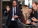 Prince William is booed as he leaves Ulster University campus to chants of 'Free Palestine' during Belfast visit