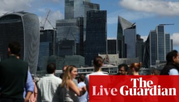 Rachel Reeves ‘not satisfied’ with summer slowdown as UK slips down G7 growth leaderboard – business live