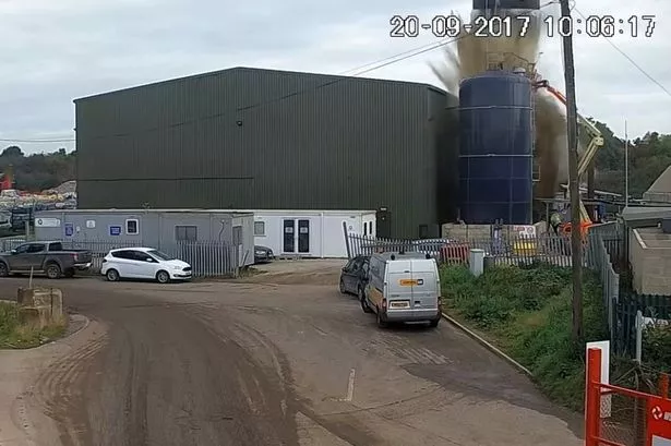 Shocking moment explosion hits plant leaving employees with life changing injuries