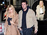 Sienna Miller's, 42, boyfriend Oli Green, 27, steps out wearing the actress' khaki denim jacket as they enjoy a date night in New York... but who wore it better?