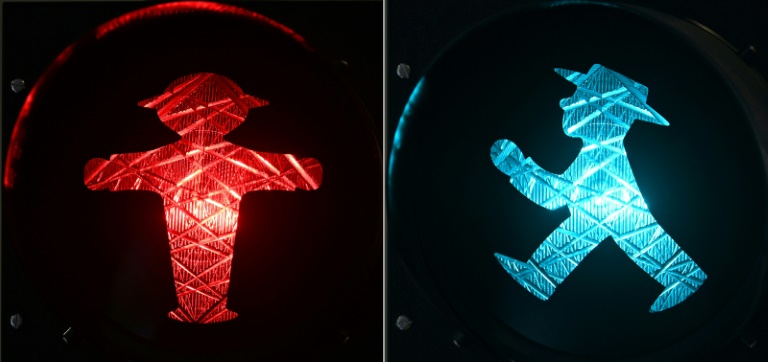 Star de millions de photos: Le phénomène "Ampelmann", un rescapé de la RDA devenu culte