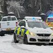 Storm Bert claims first two victims as man is killed by falling tree and another in car crash: Airports close, flood alerts issued and 16-inch snowfall blankets some areas as 'multi-hazard' weather hits UK