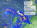 Storm Bert named: Met Office issues warning as 70mph winds, torrential rain and snow blizzards to hit Britain at weekend