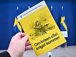 Sweden tells citizens to prepare for WAR: Five million households get pamphlets on how to stockpile food and water... as Trump Jr accuses Biden of trying to start  World War Three