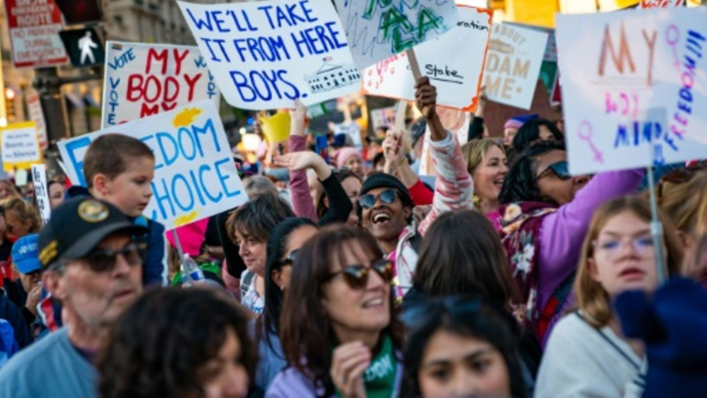 Teilnehmerinnen beim Women's March in Washington