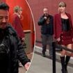 Taylor Swift's entourage get into heated altercation as she arrives to watch Travis Kelce and Chiefs