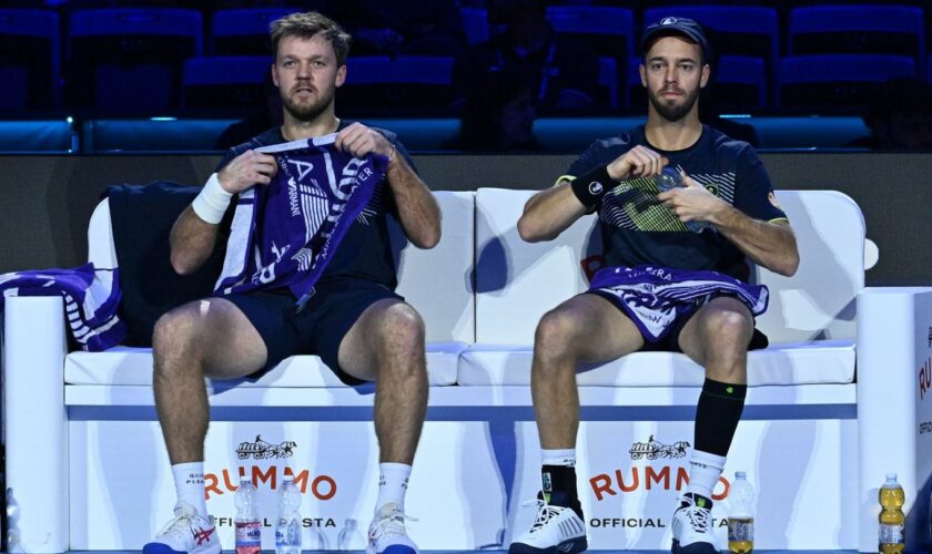 Kevin Krawietz (l) und Tim Pütz (r) stehen im Endspiel des Tennis-Saisonfinals. Foto: Domenico Cippitelli/Ipa Sport/LiveMedia/IP