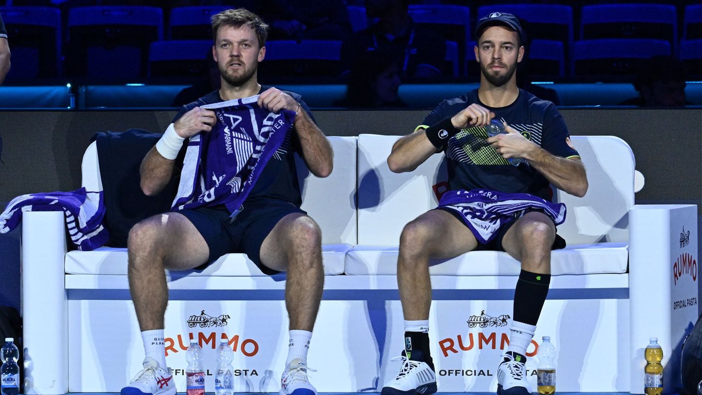 Kevin Krawietz (l) und Tim Pütz (r) stehen im Endspiel des Tennis-Saisonfinals. Foto: Domenico Cippitelli/Ipa Sport/LiveMedia/IP