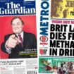 The Papers: Netanyahu faces arrest and 'lawyer dies from methanol in drink'