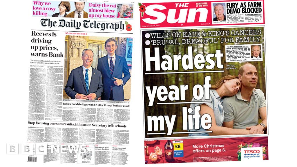 The Papers: 'Reeves is driving up prices' and William's 'hardest year'