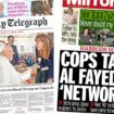 The Papers:  'Tories failed on migration' and 'cops target Al Fayed network'