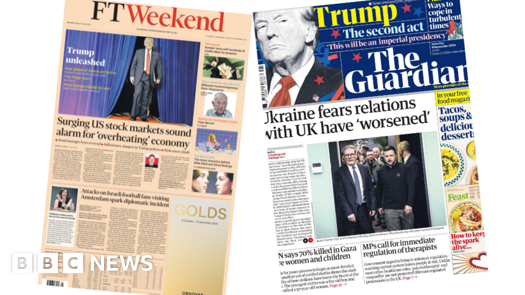 The Papers: US economy 'overheating' and 'Ukraine fears'