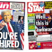 The Papers: 'You're rehired' and 'Well, this is awkward!'