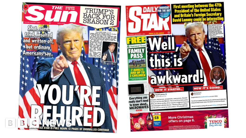 The Papers: 'You're rehired' and 'Well, this is awkward!'