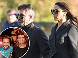 The man behind the music: X Factor star Simon Cowell who spotted Liam Payne's talent and propelled One Direction to fame pays his respects with wife Lauren Silverman