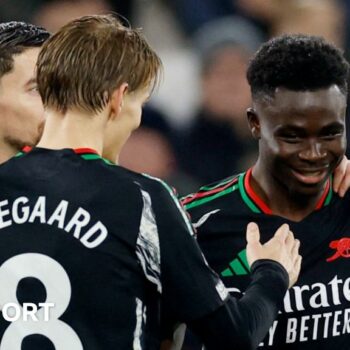 Martin Odegaard and Bukayo Saka