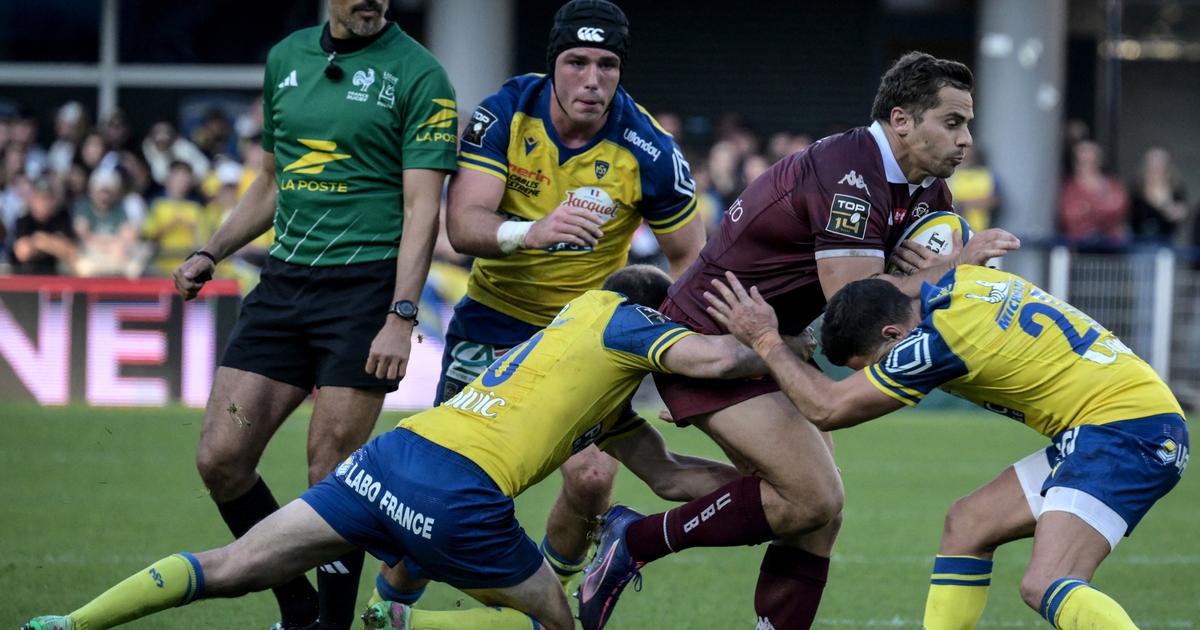 Top 14 : l’UBB chute à Clermont mais arrache un point après un festival d’essais