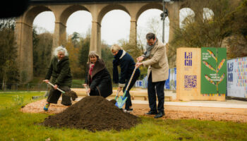 Tout un symbole: Premier coup de pioche pour la Luxembourg Urban Garden Expo