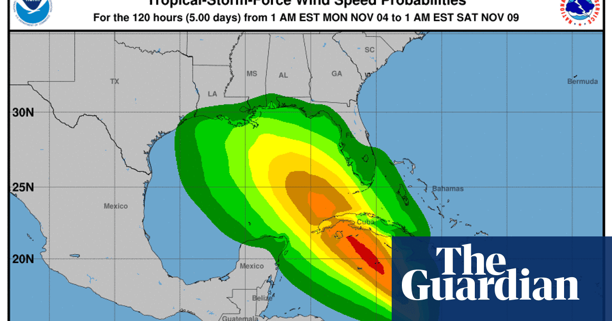 Tropical Storm Rafael expected to form and later threaten US Gulf coast