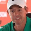 Rory McIlroy speaking to the media at the HSBC Abu Dhabi Championship