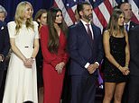 Trump's granddaughter and golfing star Kai, 17, dazzles in sparkly dress at grandpa's victory speech