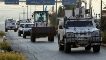 Unifil-Fahrzeuge im Südlibanon