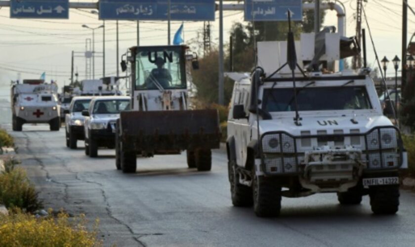 Unifil-Fahrzeuge im Südlibanon