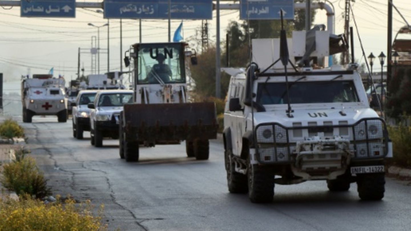 Unifil-Fahrzeuge im Südlibanon